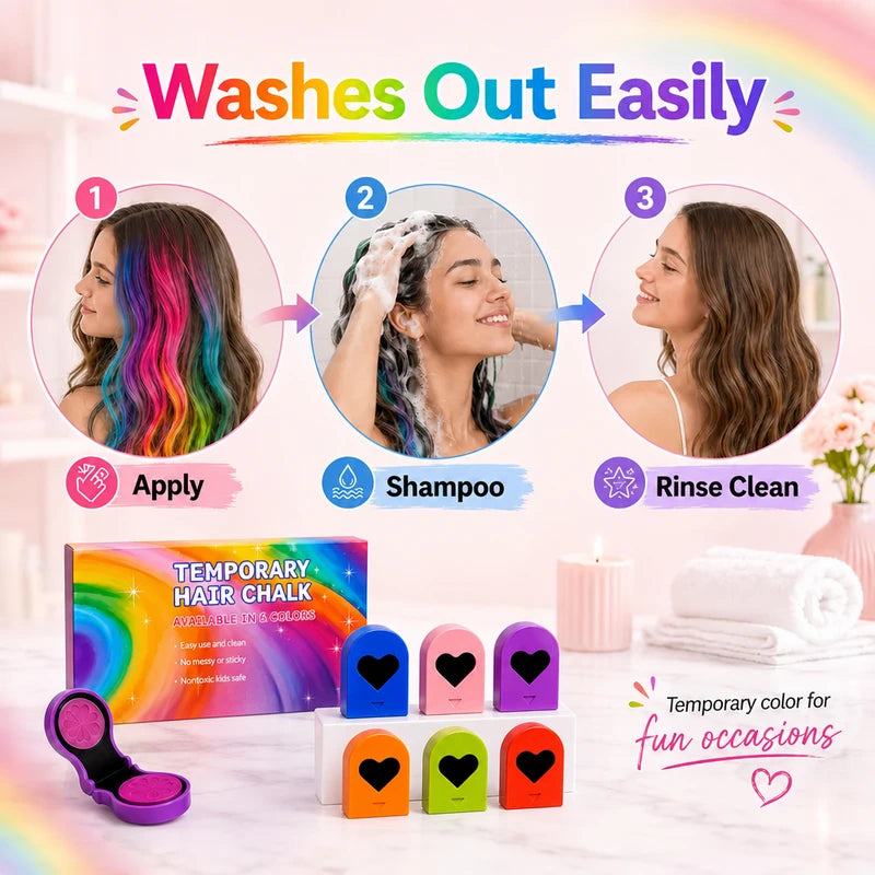 1+1 FREE TODAY | ChalkHue™ - Vibrant Hair Chalk