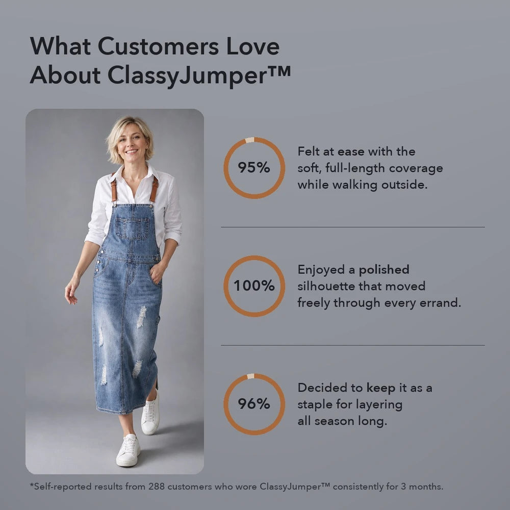 50% OFF TODAY | ClassyJumper™ - Casual dungaree dress for your OOTD