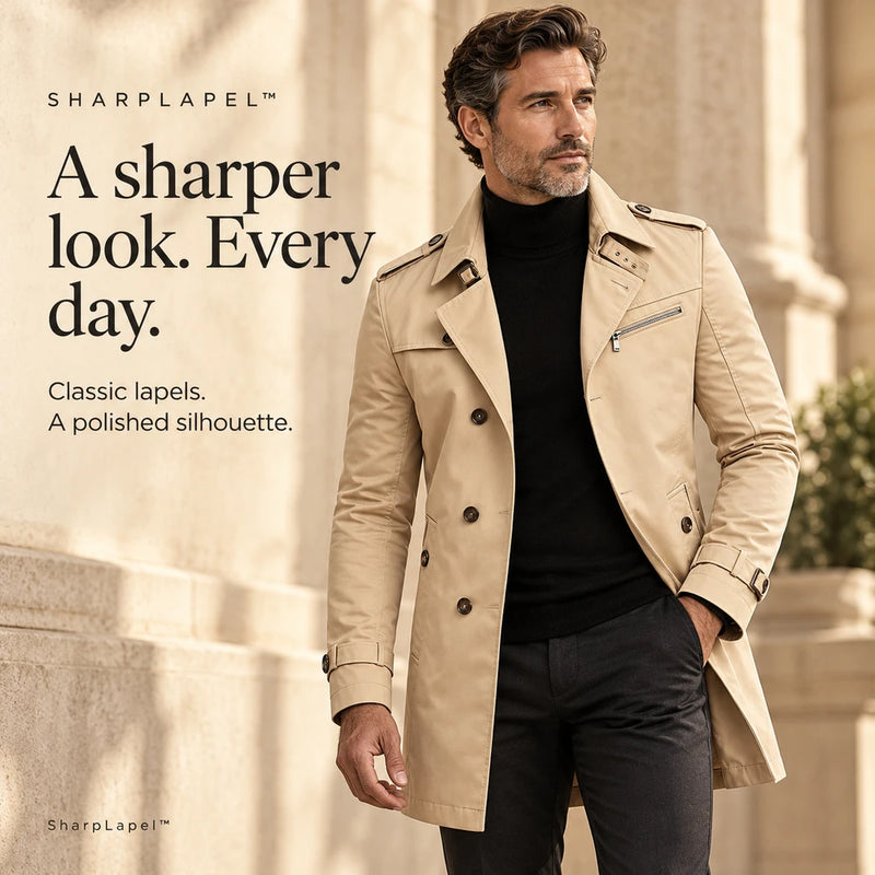 50% OFF TODAY | SharpLapel™ - Long Pea Coat