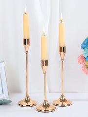 3Pcs/Set European Style Metal Candle Holders