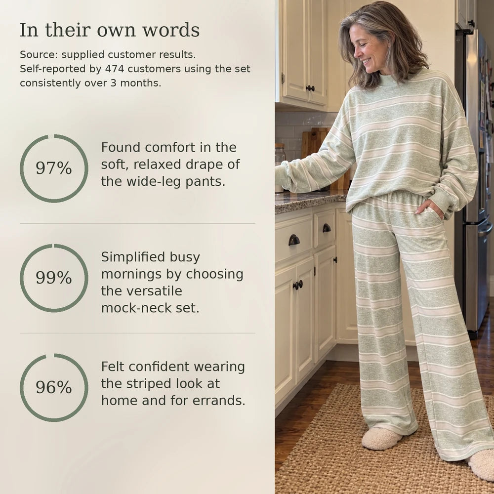 50% OFF TODAY | CozyMatch™ -  Striped Lounge Set