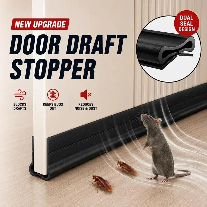 1+1 FREE TODAY | DraftHalt™ - Under-Door Draft Stopper