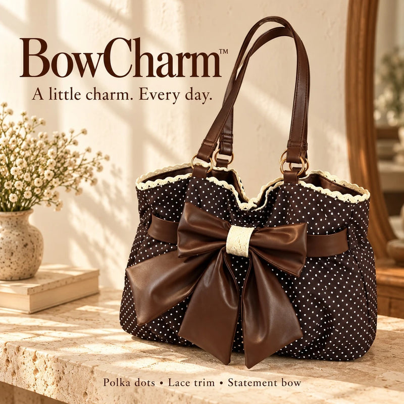1+1 FREE TODAY | BowCharm™ - Polka Dot Tote Bag