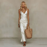 50% OFF TODAY | QuietChic™ - Satin Dress Sweater Set