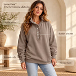 50% OFF TODAY | HenleyEase™ - Oversized Ruffle Sweatshirt