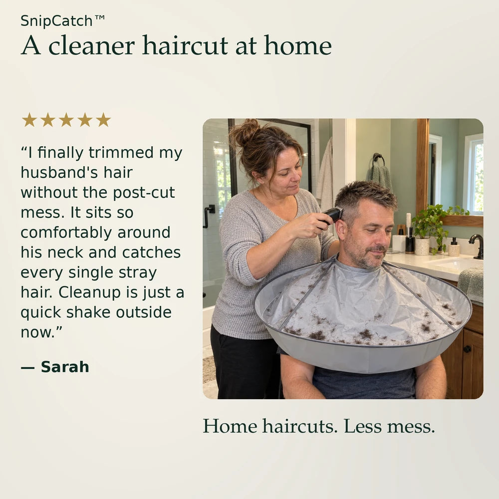 1+1 FREE TODAY | SnipCatch™ - Hair Cutting Cape