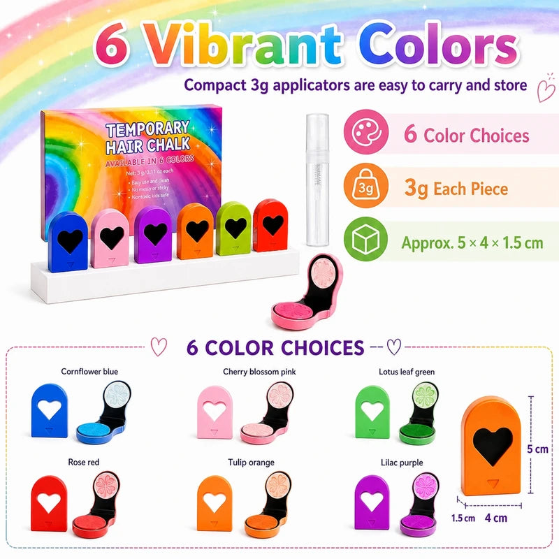 1+1 FREE TODAY | ChalkHue™ - Vibrant Hair Chalk