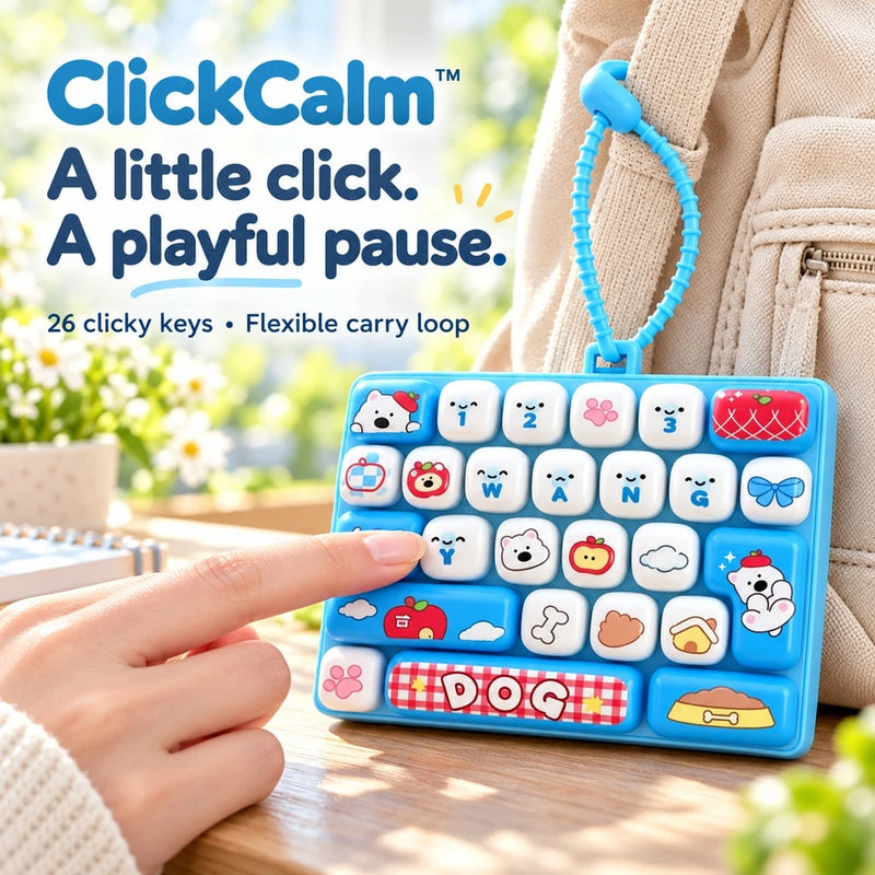 1+1 FREE TODAY | ClickCalm™ - Mini Fidget Keyboard