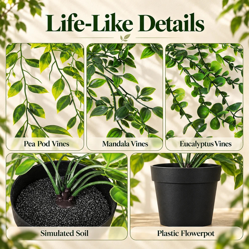 1+2 FREE TODAY | GreenDrape™ - Artificial Hanging Leaf Plants
