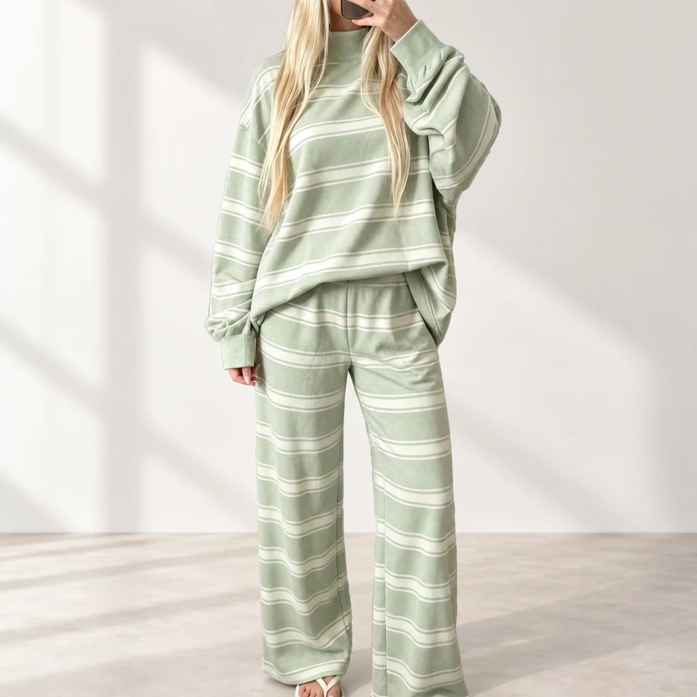 50% OFF TODAY | CozyMatch™ -  Striped Lounge Set