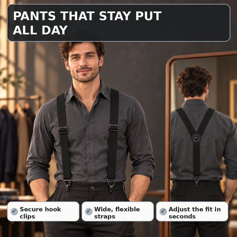 1+1 FREE TODAY | FitHold™ - Men's Suspenders