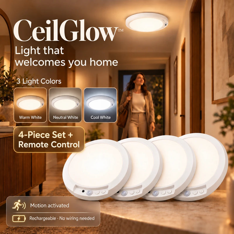 50% OFF TODAY | CeilGlow™ - Rechargeable Ceiling Light