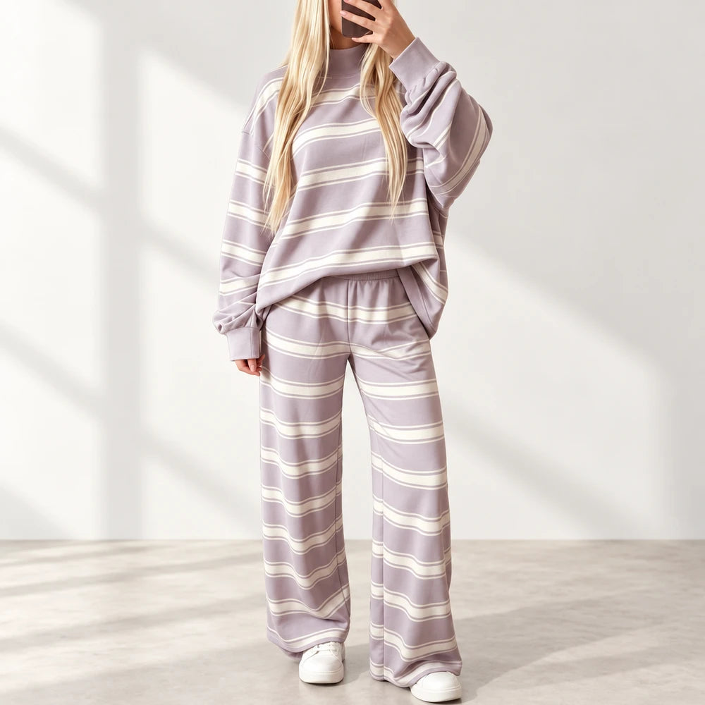 50% OFF TODAY | CozyMatch™ -  Striped Lounge Set
