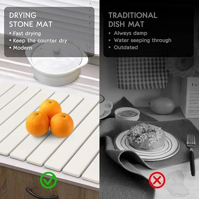 50% OFF TODAY | StoneDry™ - Stone Dish Drying Mat