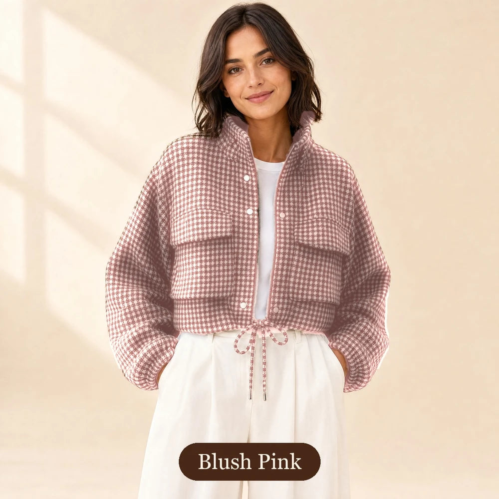 50% OFF TODAY | PlaidCrop™ - Retro Short Coat