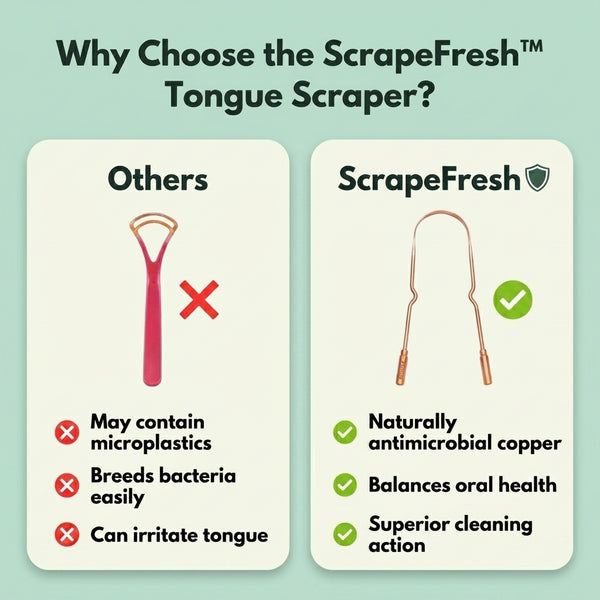 50% OFF TODAY  ScrapeFresh™ - Tongue Scraper