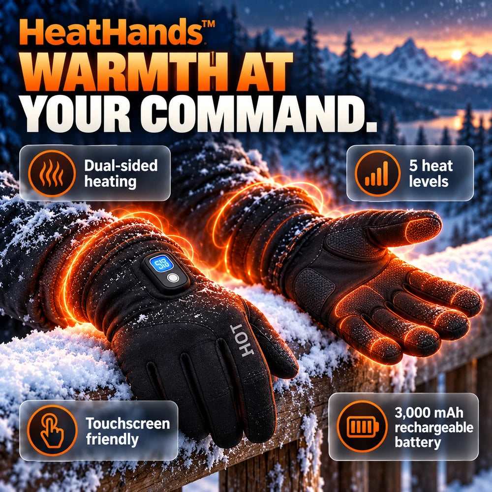 50% OFF TODAY | HeatHands™ - Electric Heated Gloves