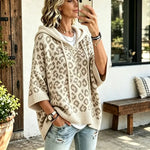 50% OFF TODAY | LeoLayer™ - Oversized Hooded Knit Top