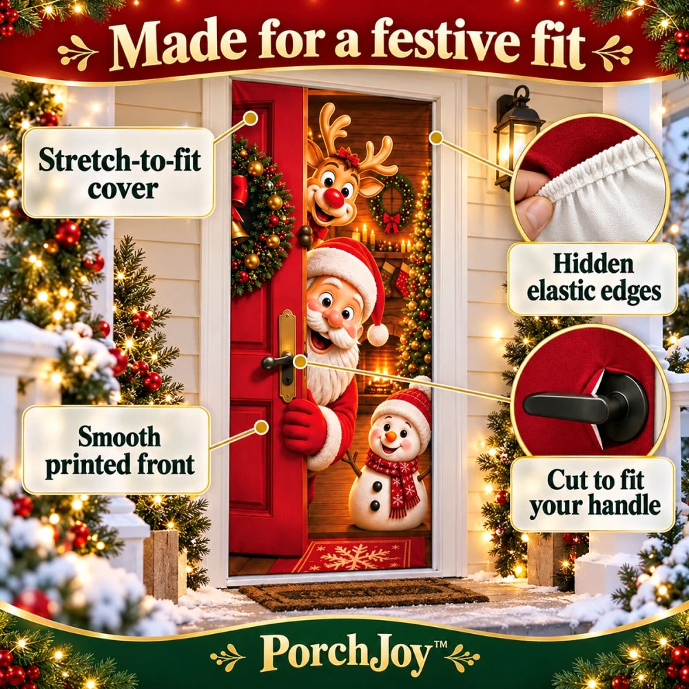 50% OFF TODAY | PorchJoy™ - Christmas Door Cover