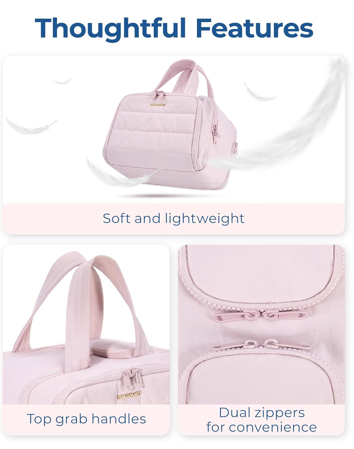 50% OFF TODAY | PuffPack™ | Designed to Keep Toiletries Upright and Within Reach!