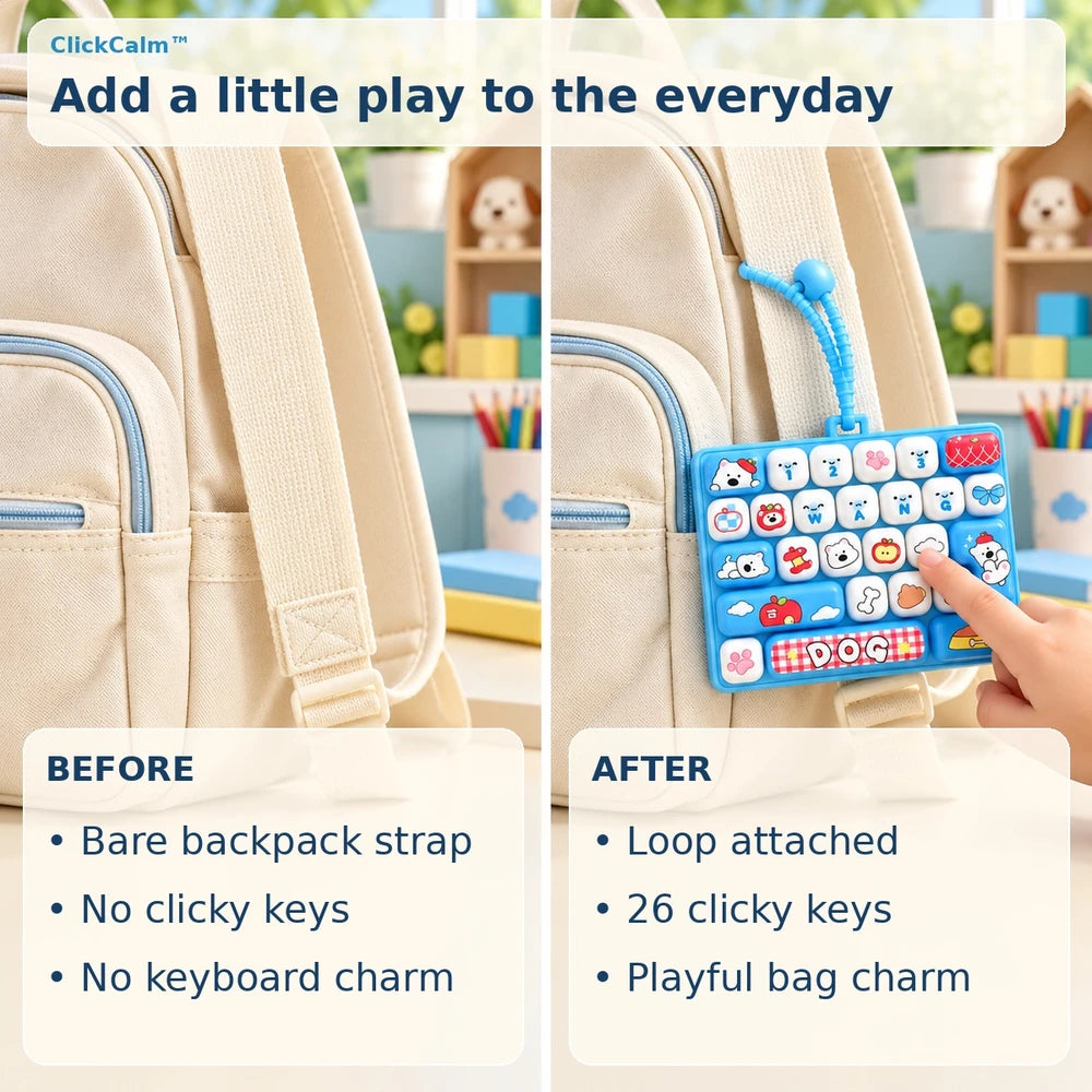 1+1 FREE TODAY | ClickCalm™ - Mini Fidget Keyboard
