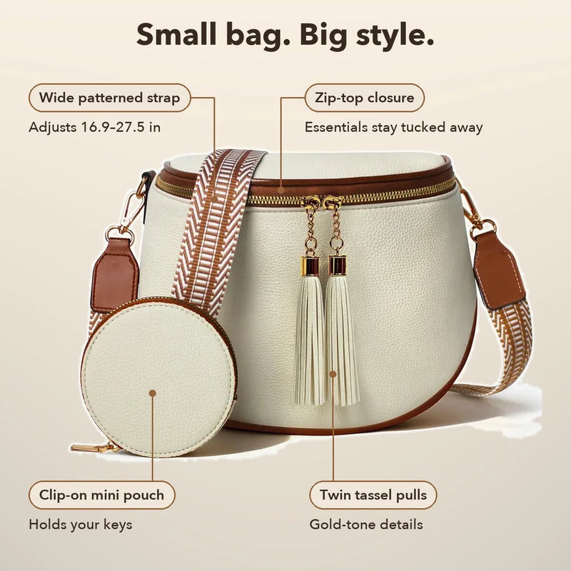 50% OFF TODAY | TasselSwing™ - Leather Saddle Bag