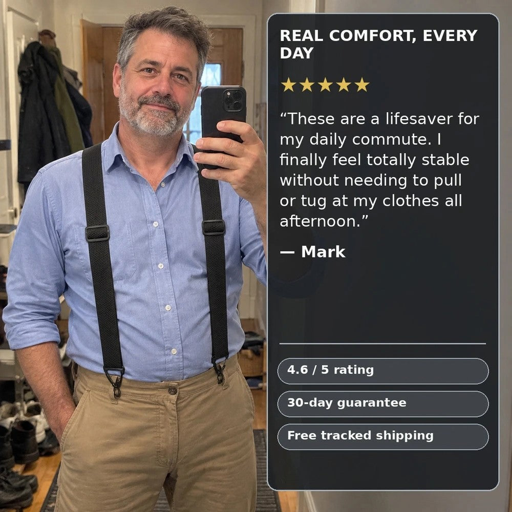 1+1 FREE TODAY | FitHold™ - Men's Suspenders