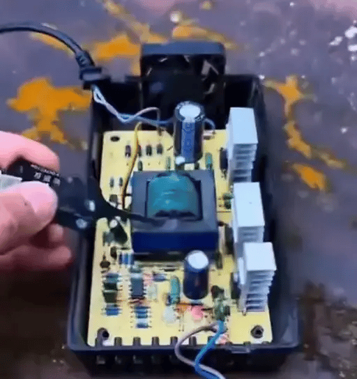 CircuitSense probe run across a power supply board, inductor by inductor