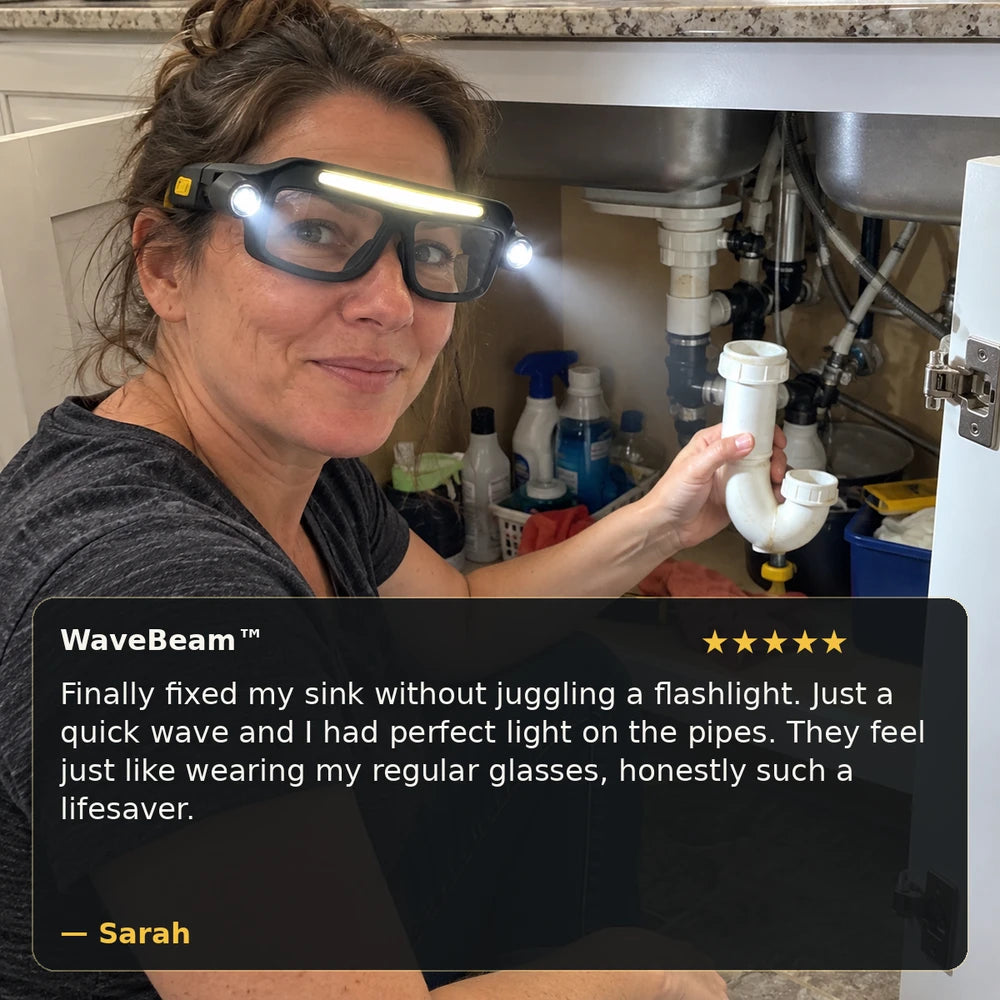 50% OFF TODAY | WaveBeam™ - LED Headlamp Glasses