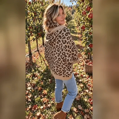50% OFF TODAY | LeoLayer™ - Oversized Hooded Knit Top