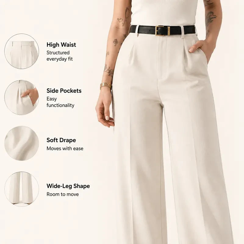 50% OFF TODAY | DrapeEase™ - Business Casual Drape Trousers