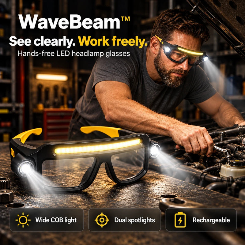 50% OFF TODAY | WaveBeam™ - LED Headlamp Glasses