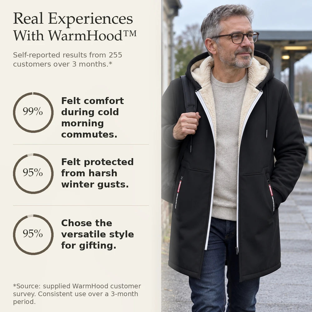 50% OFF TODAY | WarmHood™ - Hooded Winter Coat