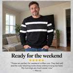 1+2 FREE TODAY | TrioCrew™ - Striped Colorblock Sweatshirt