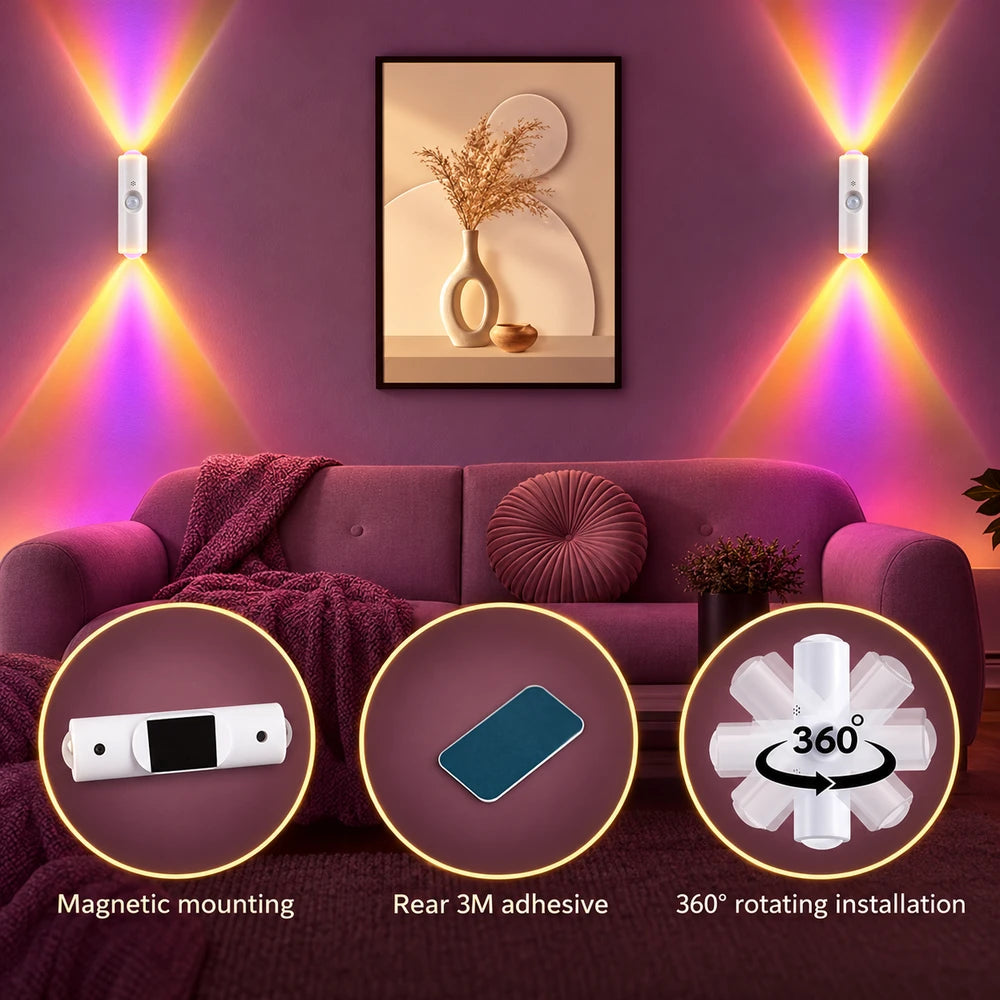 1+1 FREE TODAY | HallGlow™ - RGB Wall Lamp