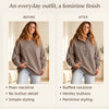 50% OFF TODAY | HenleyEase™ - Oversized Ruffle Sweatshirt