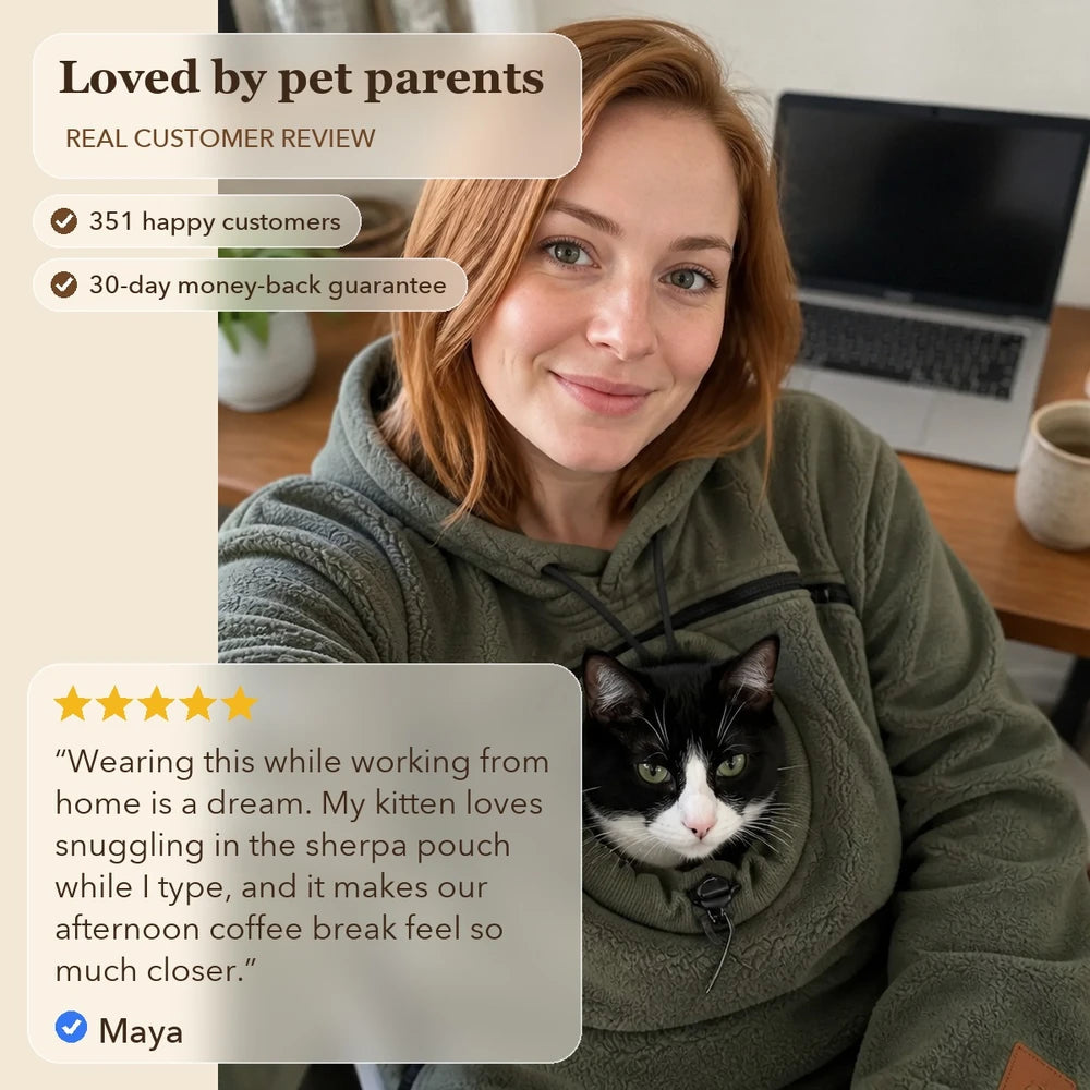 50% OFF TODAY | CarryCozy™ - Pet Carrier Hoodie