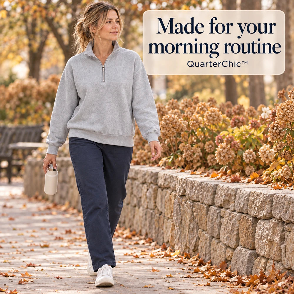 50% OFF TODAY | QuarterChic™ - Quarter Zip Sweatshirt