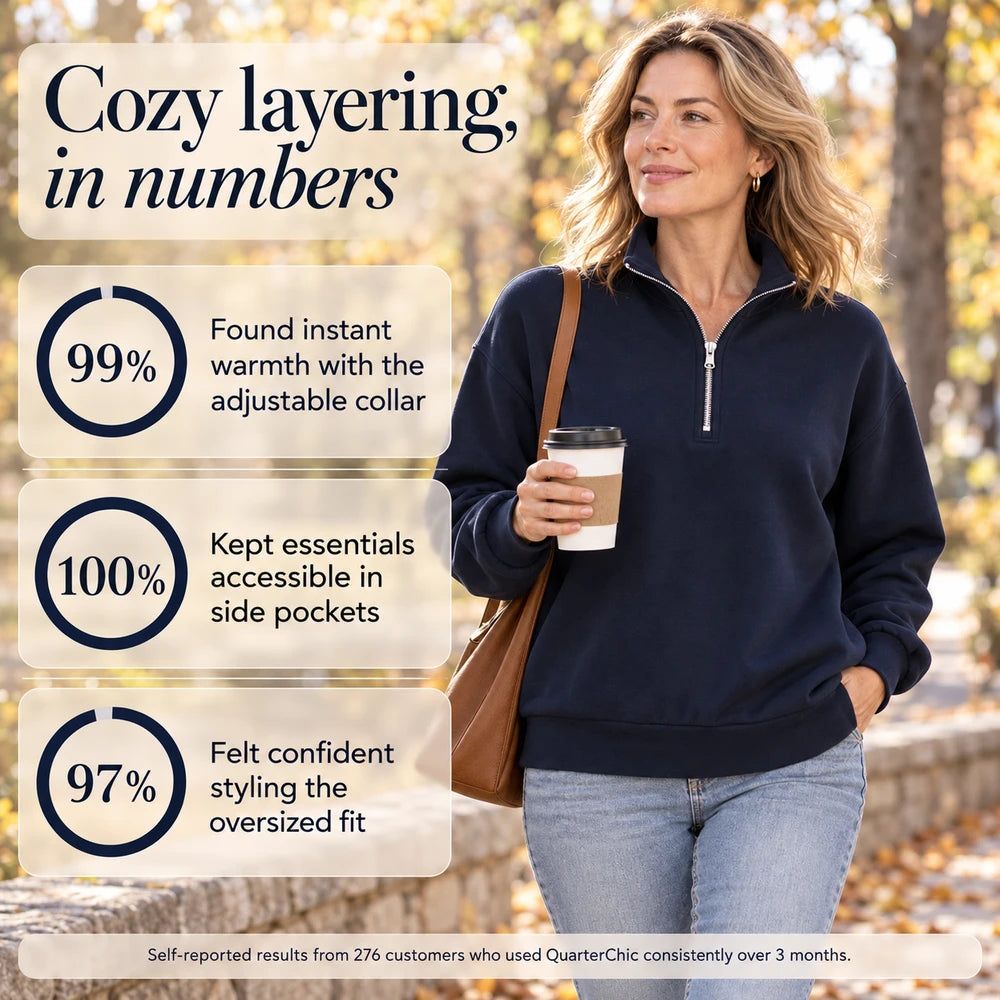 50% OFF TODAY | QuarterChic™ - Quarter Zip Sweatshirt