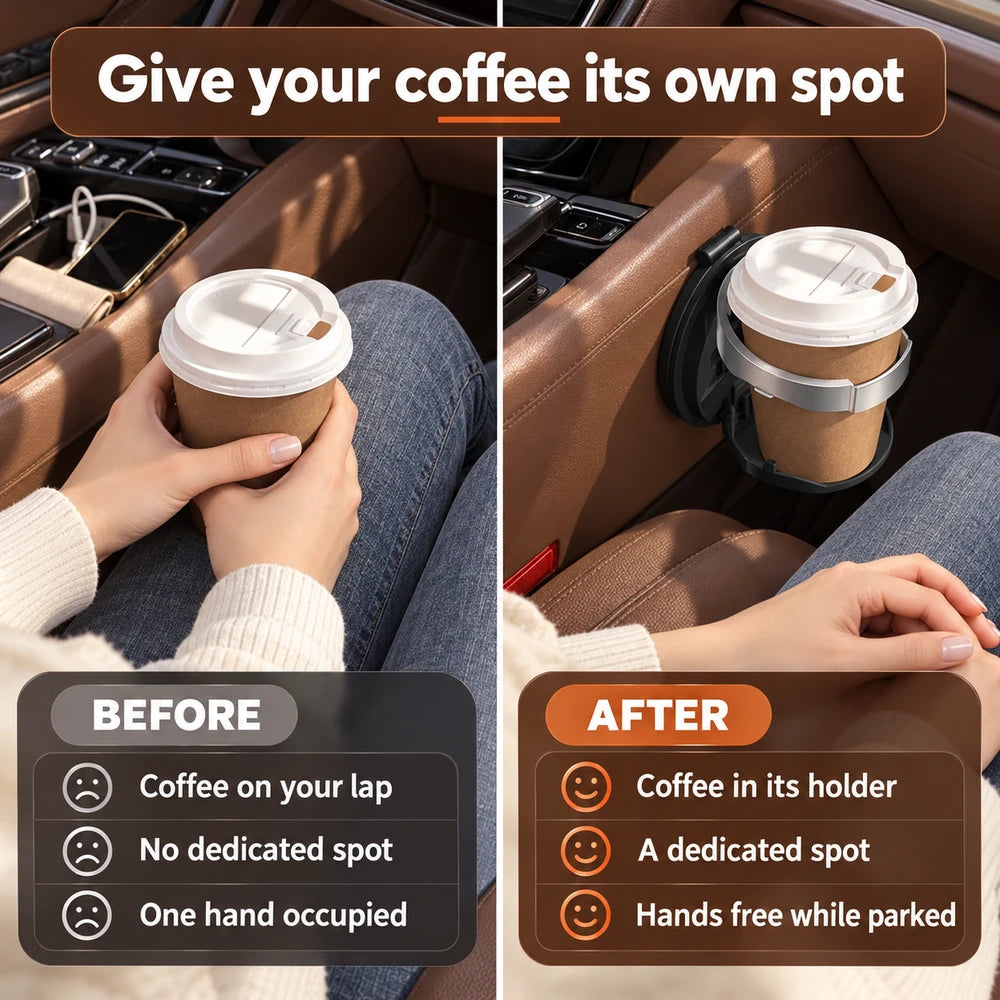 1+1 FREE TODAY | SipFold™ - Car Cup Holder