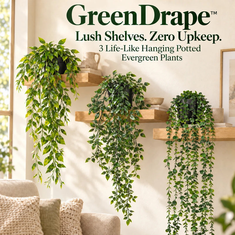 1+2 FREE TODAY | GreenDrape™ - Artificial Hanging Leaf Plants