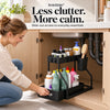 50% OFF TODAY | SinkGlide™ - 2-Tier Under-Sink Rack