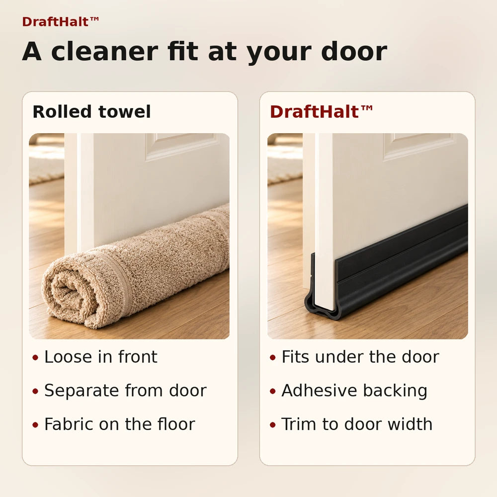 1+1 FREE TODAY | DraftHalt™ - Under-Door Draft Stopper