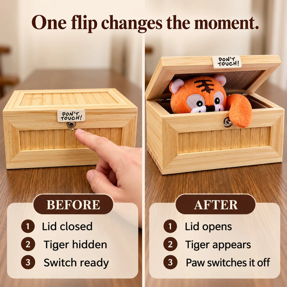 50% OFF TODAY | FlipPrank™ - Wooden Prank Box
