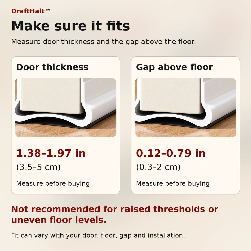 1+1 FREE TODAY | DraftHalt™ - Under-Door Draft Stopper