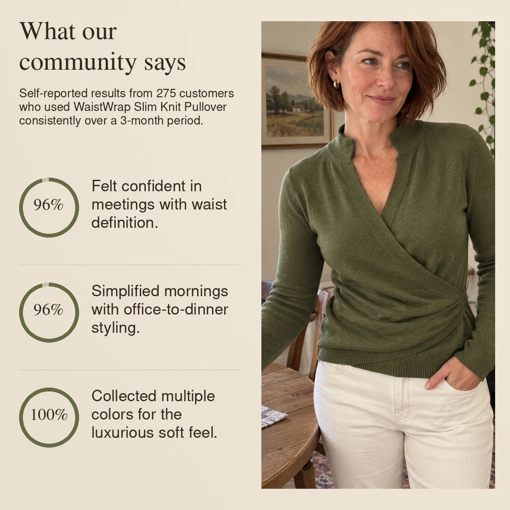 50% OFF TODAY |  WaistWrap™ - Cross Wrap Sweater
