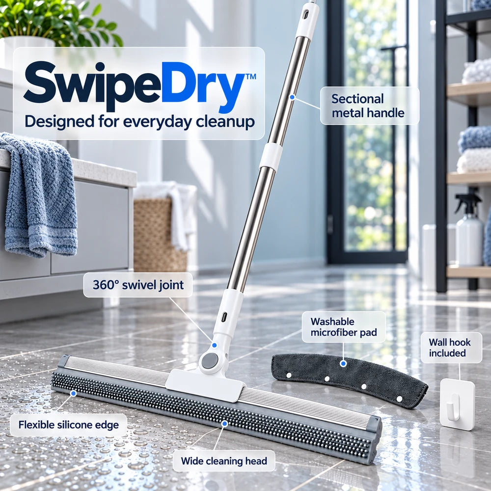 1+1 FREE TODAY | SwipeDry™ - Floor Squeegee Mop
