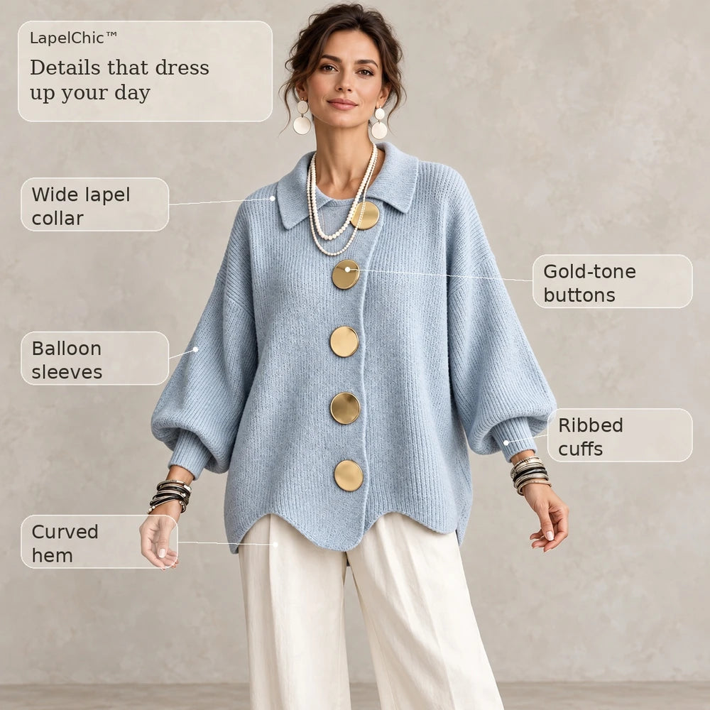 50% OFF TODAY | LapelChic™ - Oversized Knit Cardigan