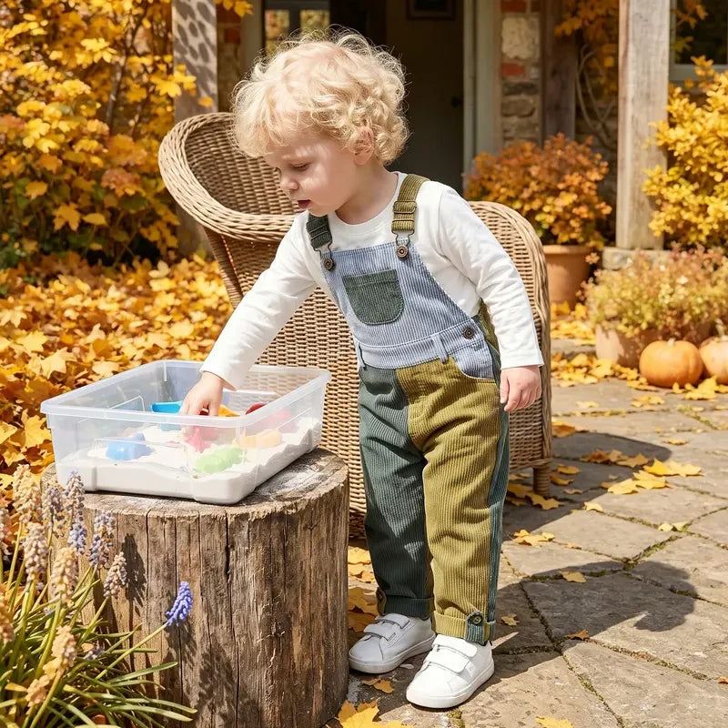 50% OFF TODAY | RetroTots™ - Toddler's Corduroy Overalls