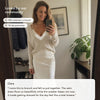 50% OFF TODAY | QuietChic™ - Satin Dress Sweater Set